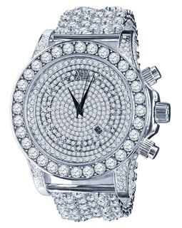 BURNISH CZ ICED OUT WATCH | 5110291